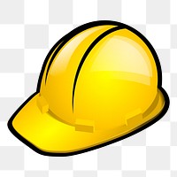 Safety hat png illustration, transparent background. Free public domain CC0 image.