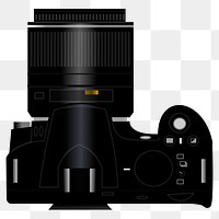 Camera png illustration, transparent background. 