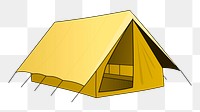 Tent png illustration, transparent background. Free public domain CC0 image.