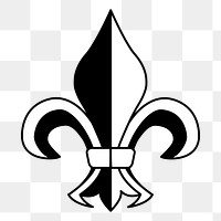 Fleur-de-lis png illustration, transparent background. Free public domain CC0 image.