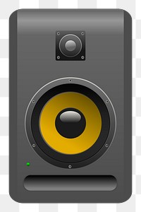 Audio speaker png illustration, transparent background. Free public domain CC0 image.