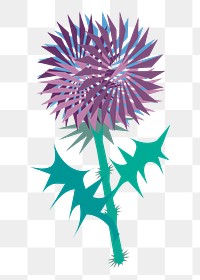 Purple flower png illustration, transparent background. Free public domain CC0 image.