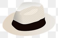 Panama hat png illustration, transparent background. Free public domain CC0 image.