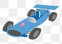 Racing car png illustration, transparent background. Free public domain CC0 image.