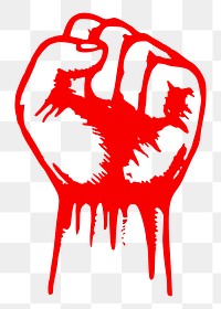 Fist png illustration, transparent background. Free public domain CC0 image.