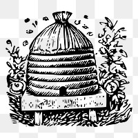 Beekeeping png  illustration, transparent background. Free public domain CC0 image.