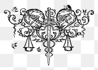 Justice png  illustration, transparent background. Free public domain CC0 image.