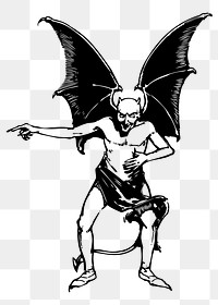 Satan png illustration, transparent background. Free public domain CC0 image.