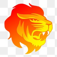 Lion head png illustration, transparent background. Free public domain CC0 image.