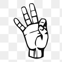 Ok gesture png illustration, transparent background. Free public domain CC0 image.