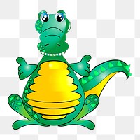 Alligator png illustration, transparent background. Free public domain CC0 image.