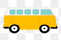 Bus png illustration, transparent background. Free public domain CC0 image.