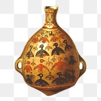 Ancient jar png illustration, transparent background. Free public domain CC0 image.