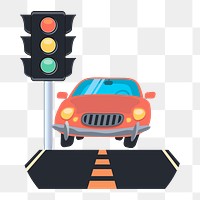 Traffic png illustration, transparent background. Free public domain CC0 image.