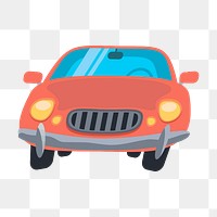 Car png sticker, transparent background. Free public domain CC0 image.