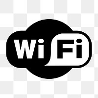 WiFi sign png sticker, transparent background. Free public domain CC0 image.