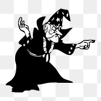 Wizard png  illustration, transparent background. Free public domain CC0 image.