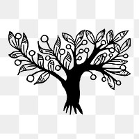 Tree png illustration, transparent background. Free public domain CC0 image.