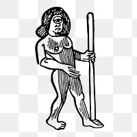 Cyclops png illustration, transparent background. 