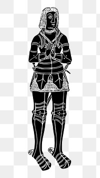 Medieval nobleman png illustration, transparent background. Free public domain CC0 image.