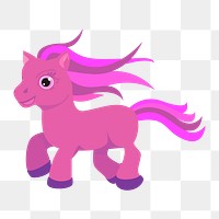 Pony png sticker, transparent background. Free public domain CC0 image.