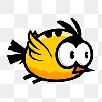 Bird png sticker, transparent background. Free public domain CC0 image.