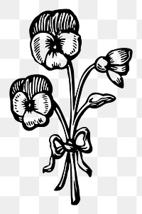 Flower png sticker, transparent background. Free public domain CC0 image.