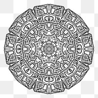 Mayan tablet png  illustration, transparent background. Free public domain CC0 image.