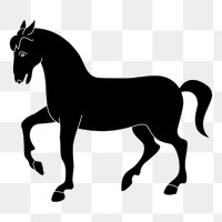 Horse png sticker, transparent background. Free public domain CC0 image.