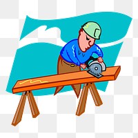 Woodwork png illustration, transparent background. Free public domain CC0 image.