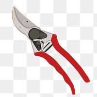 Pruning shears png illustration, transparent background. Free public domain CC0 image.