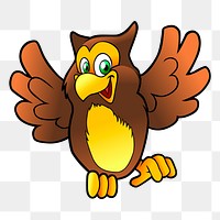 Owl png sticker, transparent background. Free public domain CC0 image.