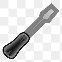 Screwdriver png illustration, transparent background. Free public domain CC0 image.