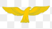 Golden goshawk png illustration, transparent background. Free public domain CC0 image.