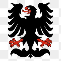 Czech eagle png illustration, transparent background. Free public domain CC0 image.