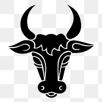 Bull png illustration, transparent background. Free public domain CC0 image.