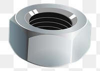 Nut bolt png illustration, transparent background. Free public domain CC0 image.