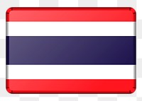 Thai Flag png sticker, transparent background. Free public domain CC0 image.