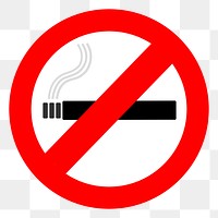 No smoking png illustration, transparent background. Free public domain CC0 image.