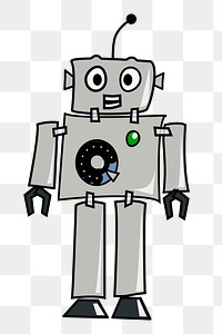 Robot png illustration, transparent background. Free public domain CC0 image.