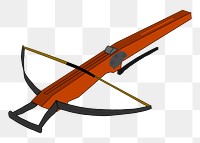 Crossbow png illustration, transparent background. Free public domain CC0 image.