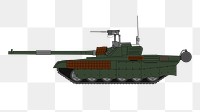 Armored tank png illustration, transparent background. Free public domain CC0 image.