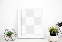 Picture frame png mockup, transparent design