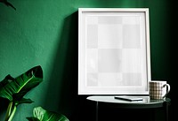 Photo frame png mockup, transparent design 