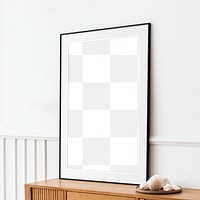 Photo frame png mockup, transparent design