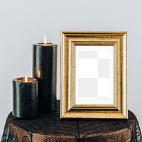 Picture frame png mockup, transparent design