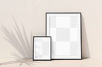 Picture frame png mockup, transparent design