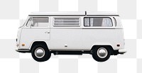 Vintage van png sticker, transparent background