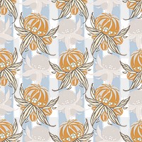 Vintage botanical png pattern, E. A. Séguy Art Nouveau transparent background, remixed by rawpixel