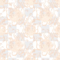 Botanical png pattern, vintage E. A. S&eacute;guy artwork transparent background, remixed by rawpixel